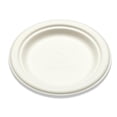 thumbnail image 1 of 6 in. Sugarcane Bagasse Plate, White - Case of 1000, 1 of 1