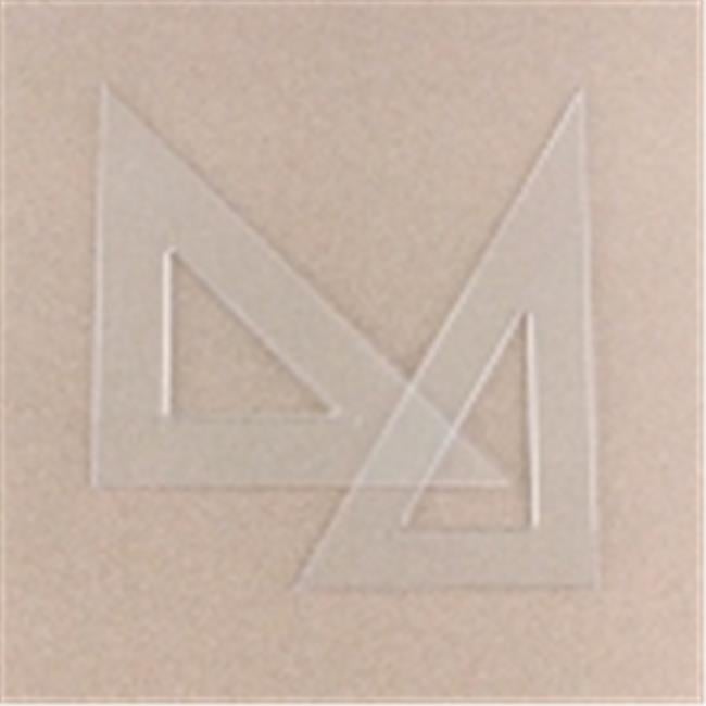 6 in. Transparent Triangular Polystyrene Ruler, 45-90 Degree - Walmart.com