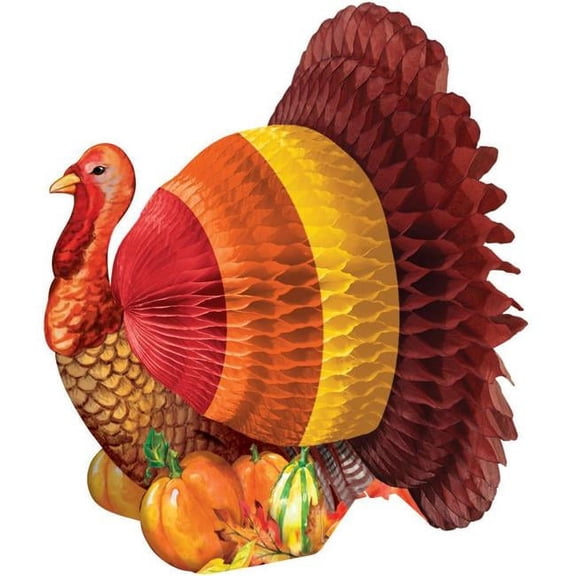 6 in. Turkey Honeycomb Centerpiece - Small