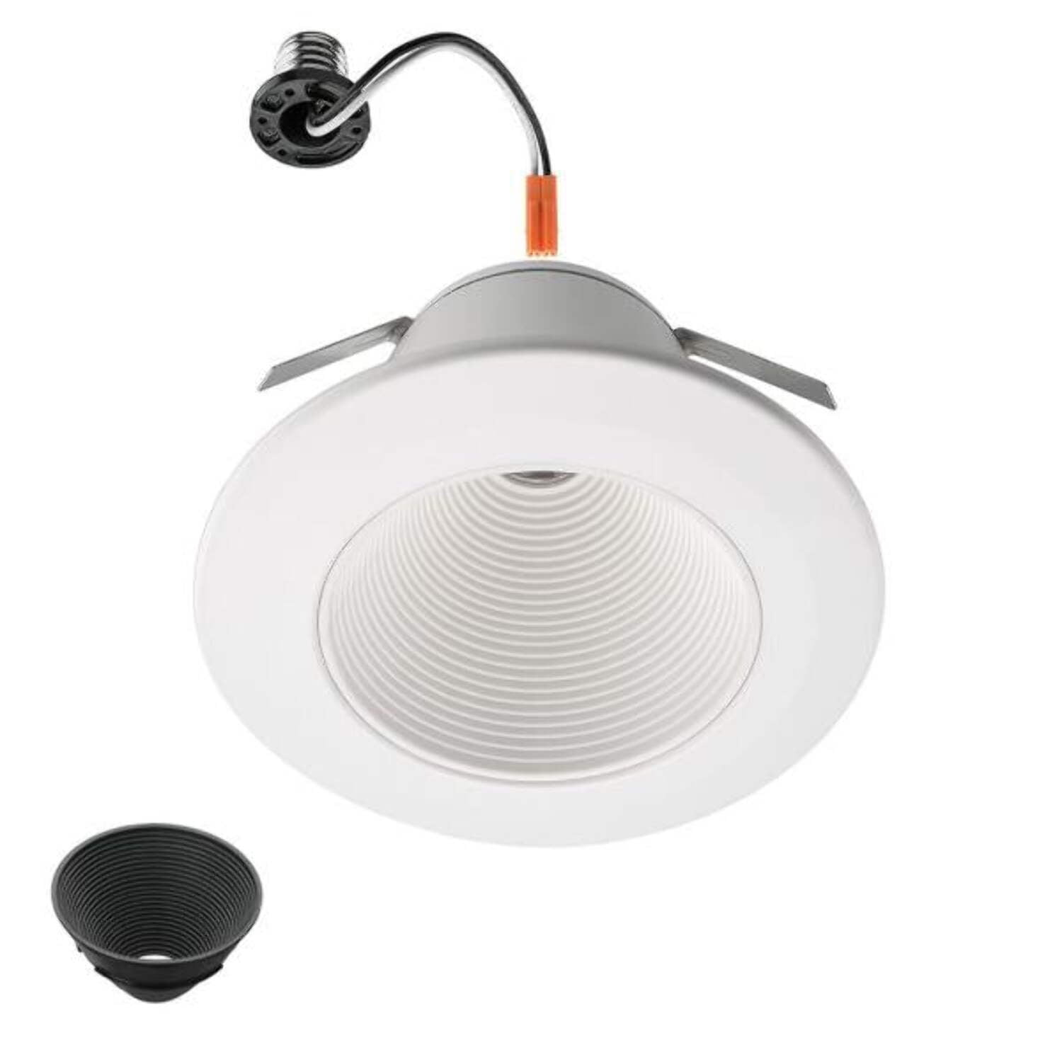 6-Inch White Aluminum LED Recessed Light with Adjustable CCT