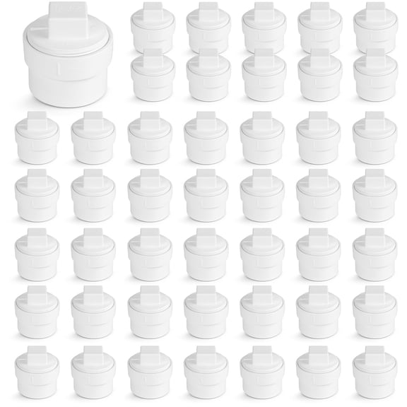 6 in. White PVC DWV Cleanout Adapter with C.O. Plug, Slip x Female Pipe Thread Drain, Waste & Vent Systems (10-Pack)