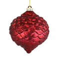 thumbnail image 1 of 6 in. Wine Glitter Pine Cones Ornament  6 per Bag, 1 of 1