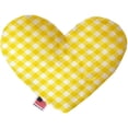 thumbnail image 1 of 6 in. Yellow Plaid Heart Dog Toy, 1 of 1