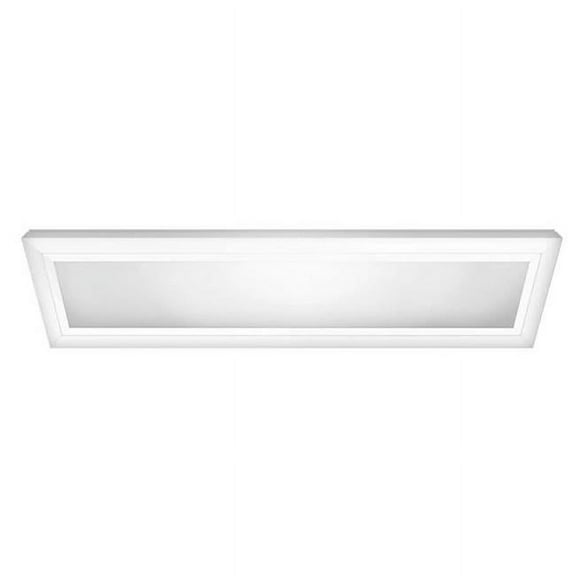 6 in. x 2 ft. Flat Panel Flush Mount Light, White