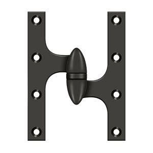 Deltana OK6045B10B-R 6" x 4-1/2" Hinge; Oil Rubbed Bronze Finish
