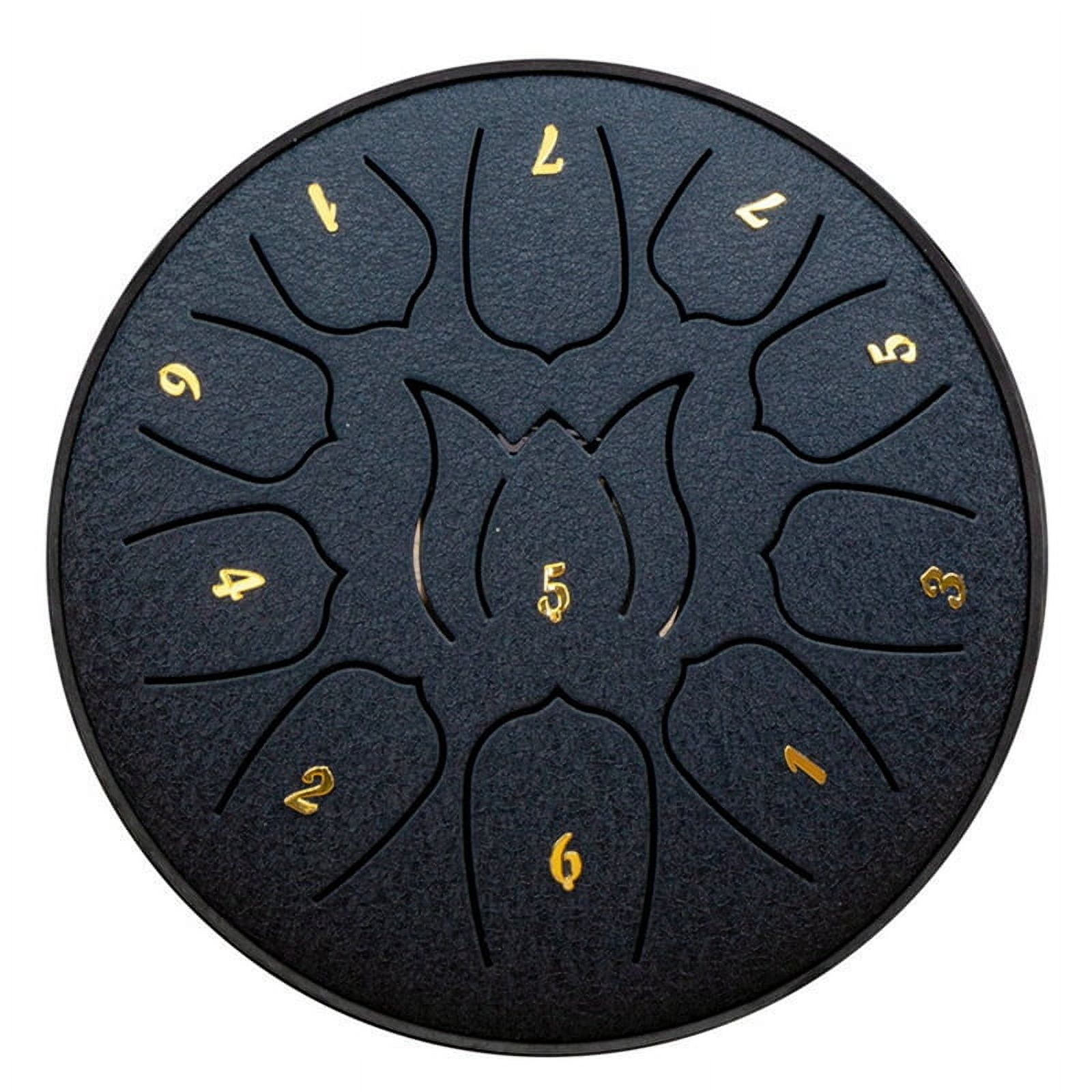 6-Inch 11-Tone Rain Drum Outdoor Garden Waterproof Music Forget Friends Adult Handheld Drum,A