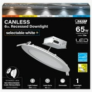 6-inch 13W LED Recessed Downlight - White