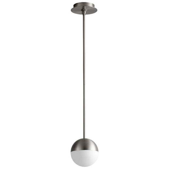 6 inch 6.1W 1 Led Pendant-Satin Nickel Finish Bailey Street Home 766-Bel-4236138