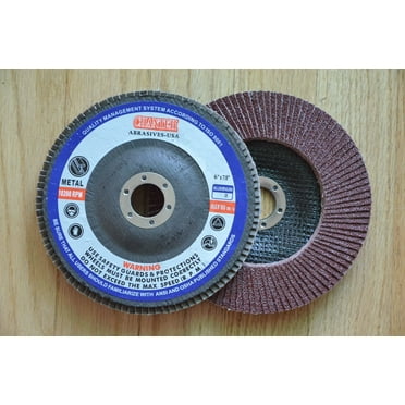 6" inch 6" x 7/8" FLAP DISCS A/O in 40 60 80 120 Grit for Angle Grinder