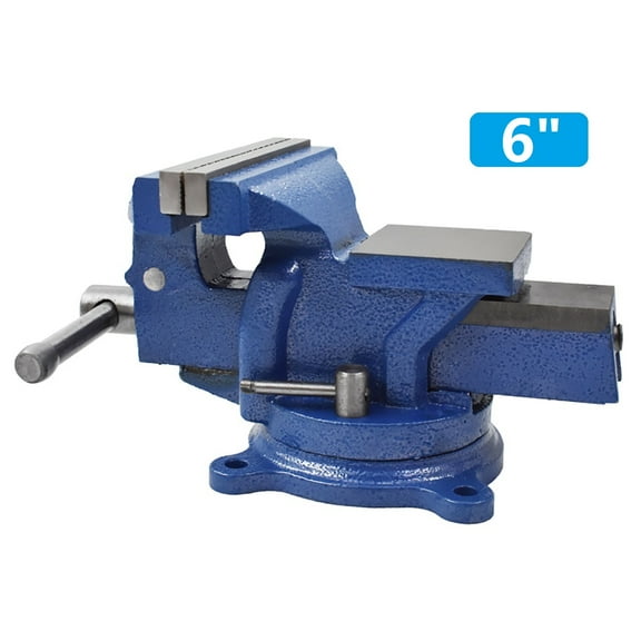 6 inch Bench Vise Table Top Clamp Press Locking Swivel Base Heavy-Duty for Crafting Painting Sculpting Modeling Electronics Soldering Woodworking Fishing Tackle