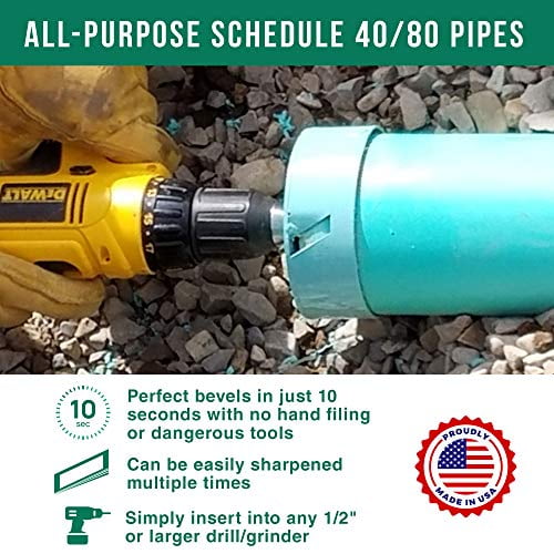 6 inch Bevel Pro PVC Pipe Beveling Tool for SDR 35/26 Sewer Pipes