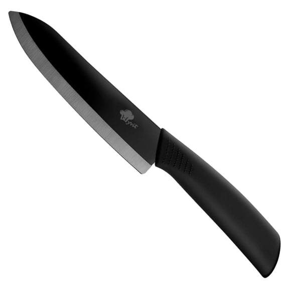 6-inch Black Chef Knife for Kitchen Household Fruit Vegteble Paring Knife Meat Cutting Knife with Sheath