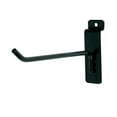 thumbnail image 1 of 6 inch Black Slatwall Hooks - Pack of 50 - 6mm Diameter Tubing - Metal Display Hooks for Slatwall - Great for Retail, Convenience, and Thrift Stores - Use with 3" on center Slatwall & Slat Grid Panels, 1 of 2