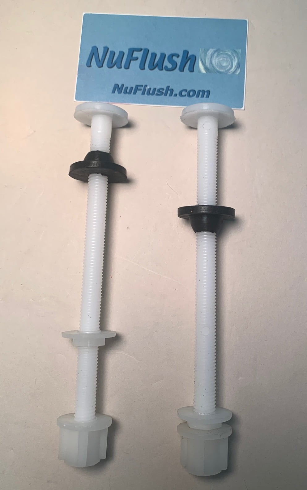 6inch By 3/8inch Nylon Toilet Seat Bolts with Rubber Washers for