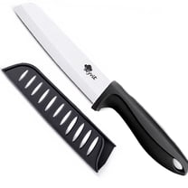 6-inch Ceramic Bread Knife Serrated Kitchen Knife Knife for Butter Lard Fish Cheese Vegetables