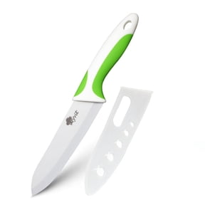 6-inch Ceramic Knife Rustproof Chef Knife with Comfortable Handle,Household Kitchen Knife Cutting Tool,Green