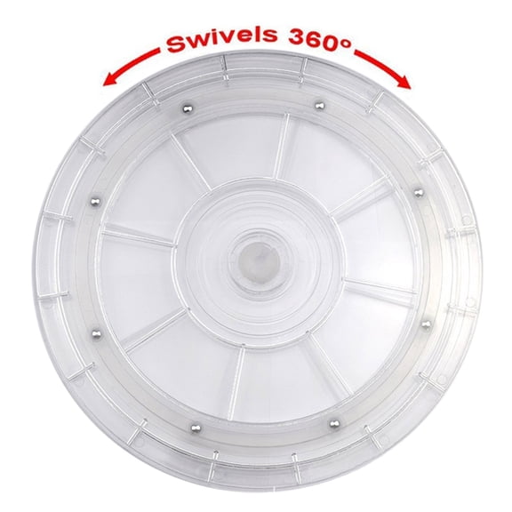6 inch Clear Small Turntable Mini Acrylic Ball Bearing Rotating Tray for Spice Rack Table Cake Kitchen Pantry（1 Pc）