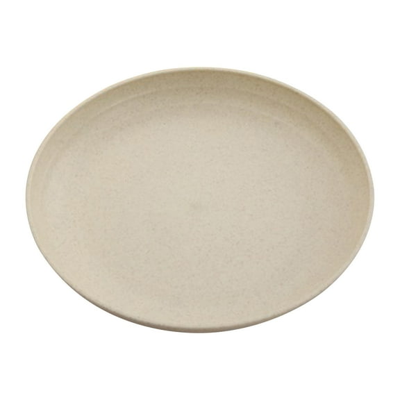 6 inch Deep Dinner Plates Set of 5 Wheat Straw Plates, Unbreakable Dinner Dishes Alternative for Plastic Microwave and Dishwasher Safe for Kitchen