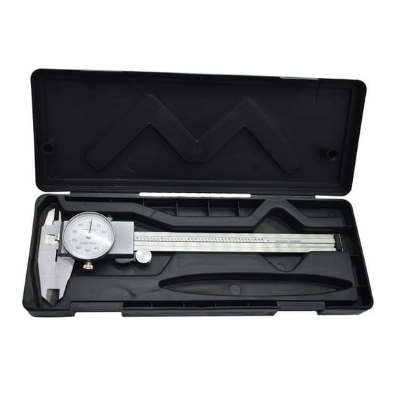 6 inch Digital Caliper 0.001" Stainless Steel Shockproof 4-Way Measurement with Plastic Case