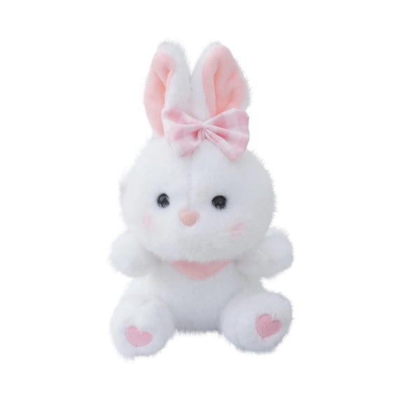 6 inch Easter Cute Bunny Plush Toy Soft Huggable Rabbit Stuffed Animal for Friends Toddlers Holiday Decoration Spring Gift Plushie Doll