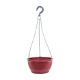 thumbnail image 1 of 6 inch Hanging Planters for Outdoor Plants, Breathable Hanging Wooden Barrel Pattern Pot Garden Supplies, for Outdoor Garden Patio Balcony Decor, 1 of 6