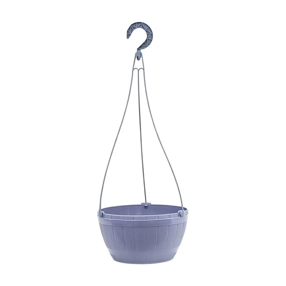 6 inch Hanging Planters for Outdoor Plants, Breathable Hanging Wooden Barrel Pattern Pot Garden Supplies, for Outdoor Garden Patio Balcony Decor