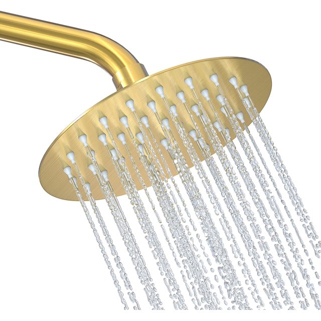 6 inch High Pressure Rain Shower Head.Copper Screw Joint. Integrally