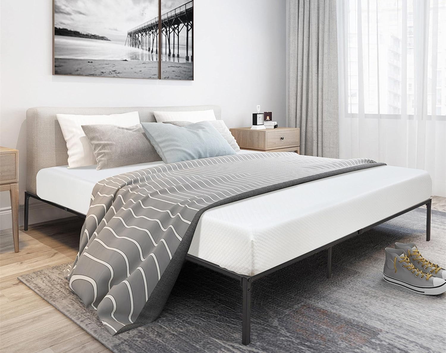 6 inch King Size Mattress Gel Memory Foam King Mattress for a Cool