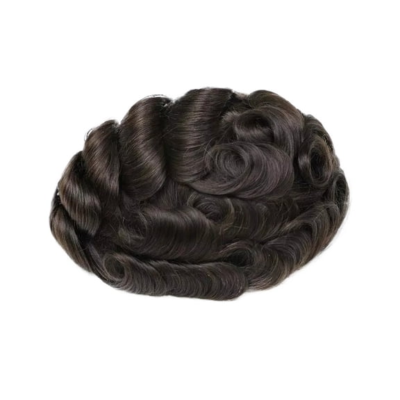 6 inch Lace Toupee for Men Human Hair Male Wig Swiss Lace Front Hair Replacement System Unit 810