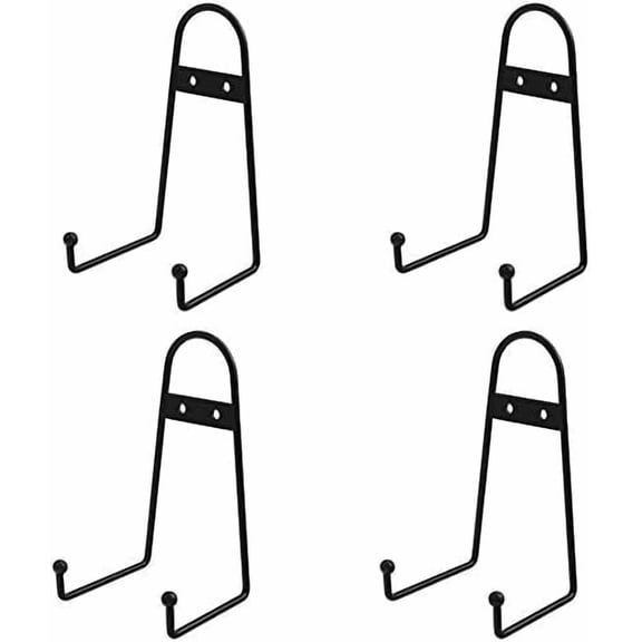 6 inch Medium Black Metal Wall Mount Display Easel Plate Hanger Vertical Plate Stand Holders Picture Frame Stand for Wall …