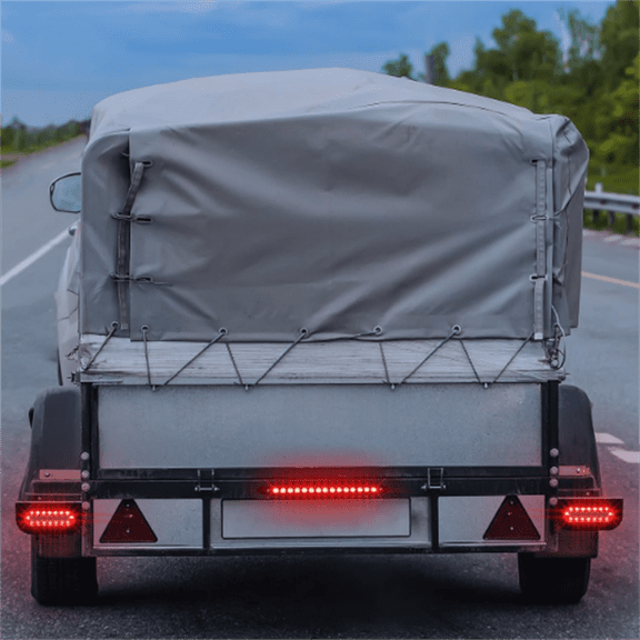 6 inch Oval Led Trailer Lights Kit with Mounting Brackets,Light Bar and Wiring, 2PCS Waterproof Stop Brake and White Backup Reverse Lights for Boat RV Truck (Oval Led Trailer Lights Kit)