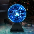 thumbnail image 1 of 6 inch Plasma Ball Lamp Extra Large Touch & Sound Sensitive Plasma Globe Science Learning Toy Nebula Thunder Lightning for Kids Bedroom Novelty Toy Gift Idea, 1 of 7