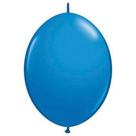 6 inch Qualatex Quicklink - Dark Blue Latex Balloons (50 Pack) - Party Supplies Decorations