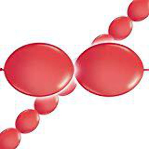 6 inch Qualatex Quicklink - Red Latex Balloons (50 Pack) - Party Supplies Decorations