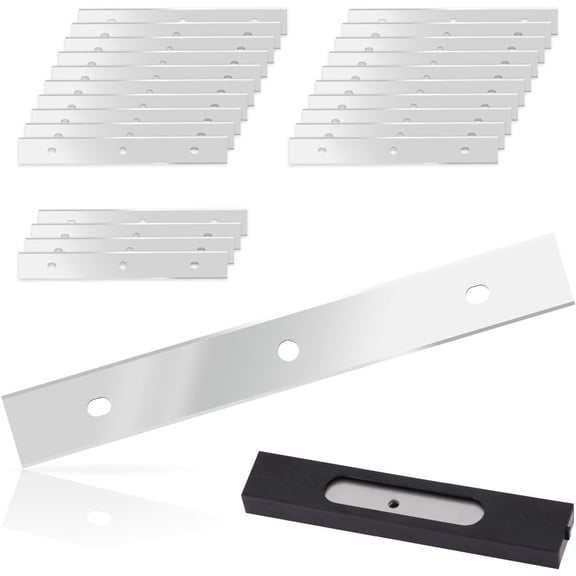 6 inch Razor Scraper Stainless Steel for Window Scrapers, Double Edged, Pack of 25