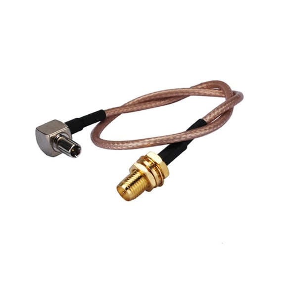 6 inch Rf Connector Sma Female nut Straight to Ts9 Male Right Angle Assembly Extension Coaxial Cable RG316 15cm for Wireless Antenna