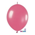 thumbnail image 1 of 6 inch Sempertex Link-O-Loon Deluxe Fuchsia Latex Balloons (50 Pack) - Party Supplies Decorations, 1 of 1