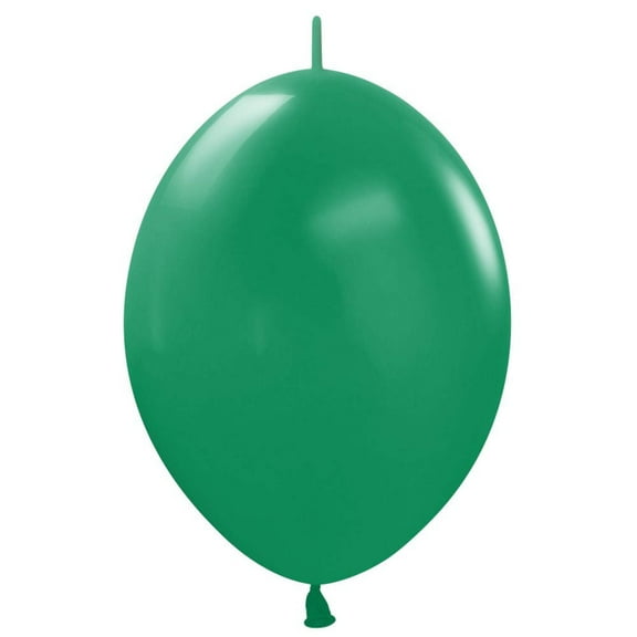 6 inch Sempertex Link-O-Loon Fashion Forest Green Latex Balloons (50 Pack) - Party Supplies Decorations