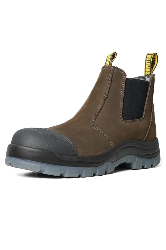 COF802 6' Soft Toe Pull On Mens Work Boots, Water Resistant Anti-Puncture Oil Resistant Chealsea Workboots