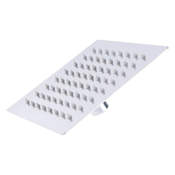 Eease shower head 6 inch Stainless Steel Ultra-thin Waterfall Shower Heads Square High Pressure Rainfall Shower Head Rain Showerheads (Silver),5.91"X5.91"X1.97"