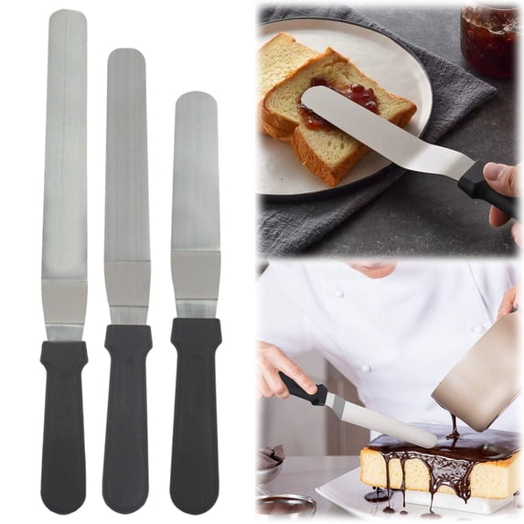 6-inch Stainless steel butter spatula bread knife, For Decorating Thickened Offset Spatula for Home Kitchen