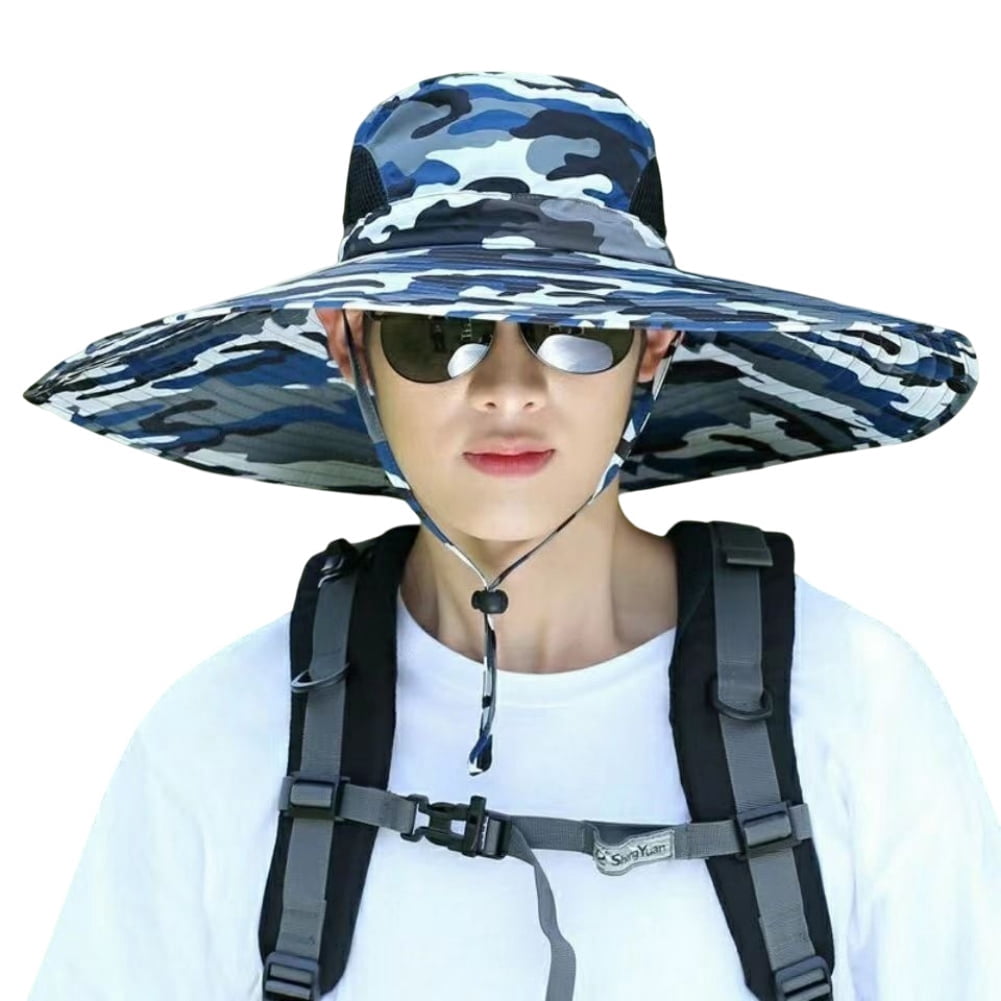 CLAPE Wide Brim Cotton Fishing Hat – Sun Protection Boonie Hat For Outdoor Adventures