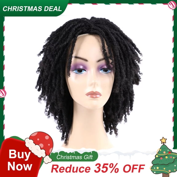 6 inch Synthetic Dreadlocks Wig Twist Wigs for Black Women Short Curly Wigs Natural Crochet Wigs