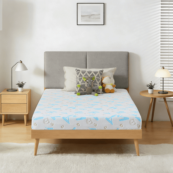 6 inch Twin Memory Foam Mattress,Medium Firmness,Euro Top,Cooling & Pressure Relief, In a Box