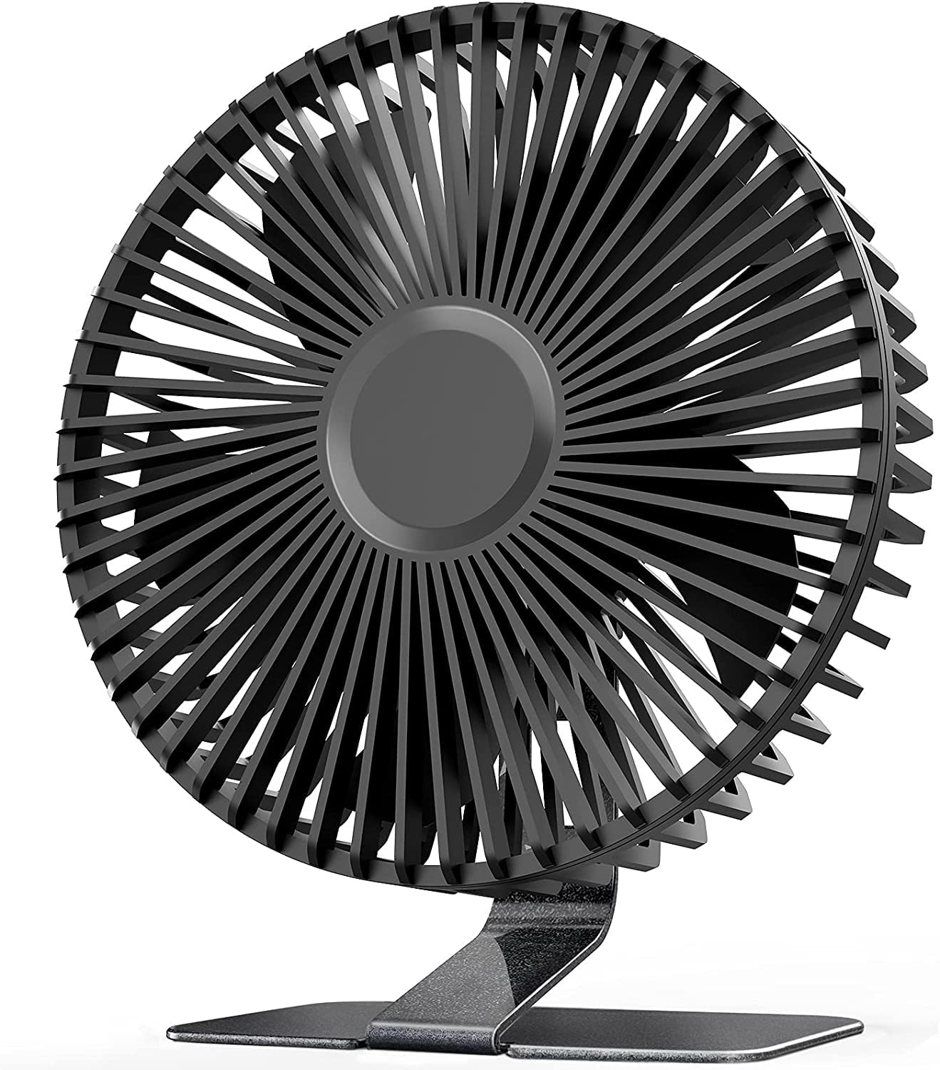 6-inch USB Small Desk Fan, 4 Speeds, Ultra-quiet, 90° Adjustment for ...