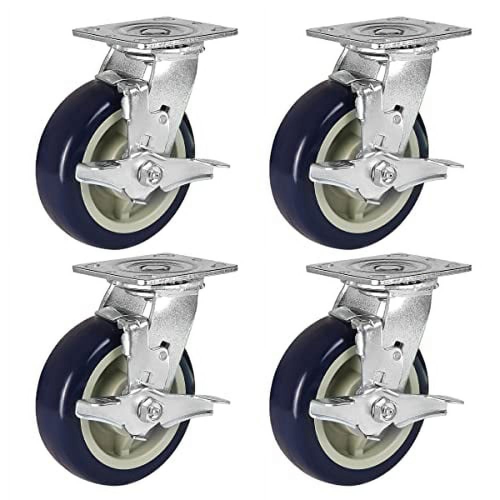 6 inch heavy duty casters industrial casters, polyurethane on
