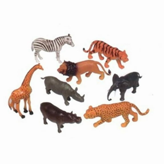 6 inch zoo animals- 11 piece