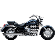 Cobra Boulevard Drag Pipes Full Exhaust System Chrome 6-Into-6 Slash-Cut 2" Round Mufflers for Honda Valkyrie 1269