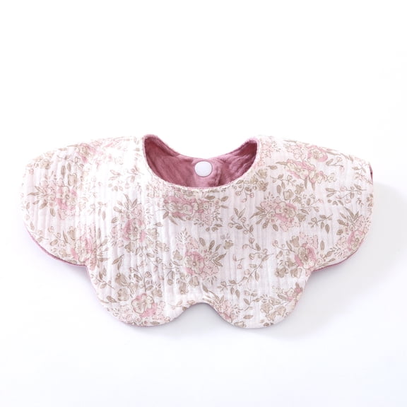 6-layer Baby Bib for Newborns Cotton Burp Cloth Soft & Breathable Drooling Bib Infants Teething Bib for Feeding Hour