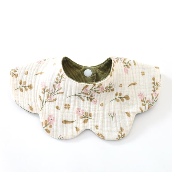 6-layer Baby Bib for Newborns Cotton Burp Cloth Soft & Breathable Drooling Bib Infants Teething Bib for Feeding Hour